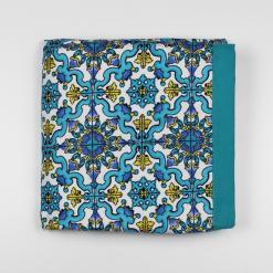 Telo-lettino-microfibra-maioliche-acquamarina