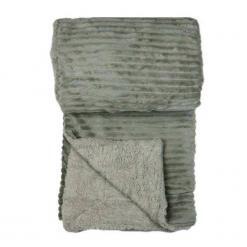 Plaid-in-pile-Luxury-Grigio-Chiaro-