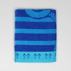 Telo Mare Mastro Bianco Ancora Azzurro