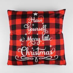 Kuscino Velluto Natale Stampato Var.4