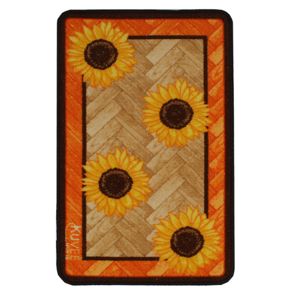 Tappeto Cucina Girasole Arancio