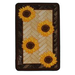 Tappeto Cucina Girasole Marrone