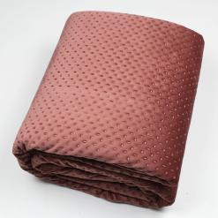 Copriletto-trapuntato-velvet-marrone