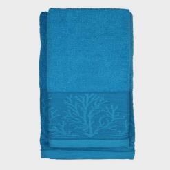 Asciugamano-viso-ospite-Ariel-turchese