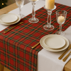 Runner Natalizio Christmas Check per tavola