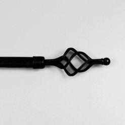 Bastone-Torciglione-Estendibile-con-Anelli-Nero