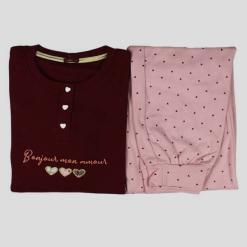 Pigiama-caldo-cotone-donna-610-prugna
