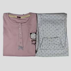Pigiama-caldo-cotone-donna-611-malva