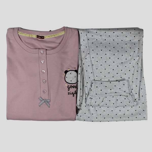 Pigiama-caldo-cotone-donna-611-malva
