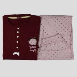 Pigiama-caldo-cotone-donna-611-prugna