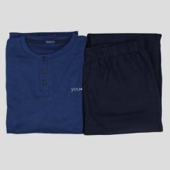 Pigiama-caldo-cotone-uomo-604-blu