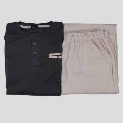 Pigiama-caldo-cotone-uomo-607-grigio