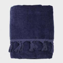 Telo-mare-con-frange-blu-avio