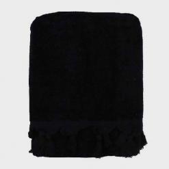 Telo-mare-con-frange-nero