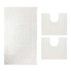 Set-tappeto-greca-3-pezzi-bianco