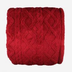 Plaid-biancaneve-bordeaux