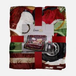 Alternative view of Plaid Marry Christmas con Stampa Digitale