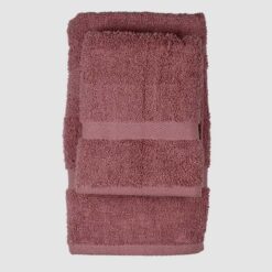 Set-asciugamano-twist-rosa